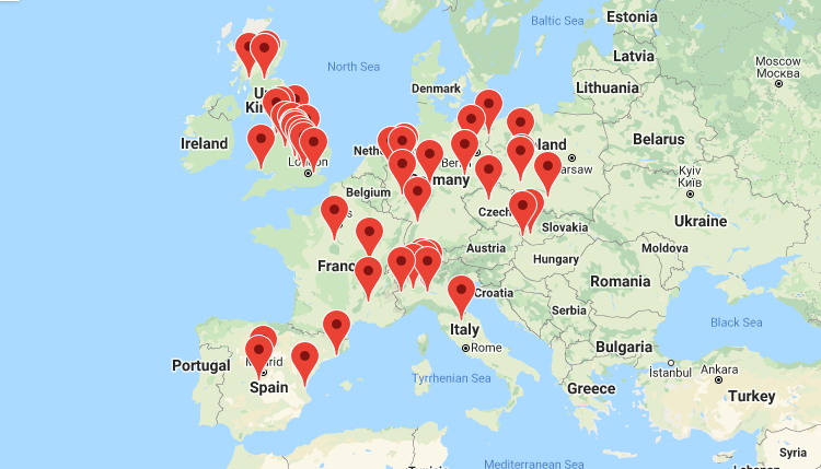 amazon warehouse locations in europe